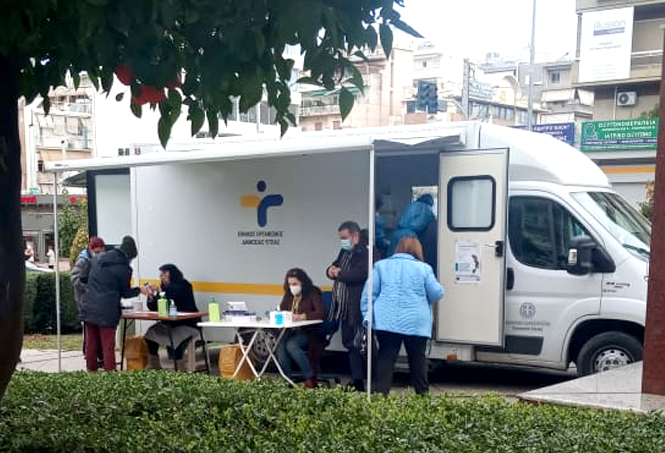 Αποτελέσματα rapidtest COVID-19,που πραγματοποιήθηκαν χθες 12 Απριλίου 2021 από κινητή μονάδα του ΕΟΔΥ