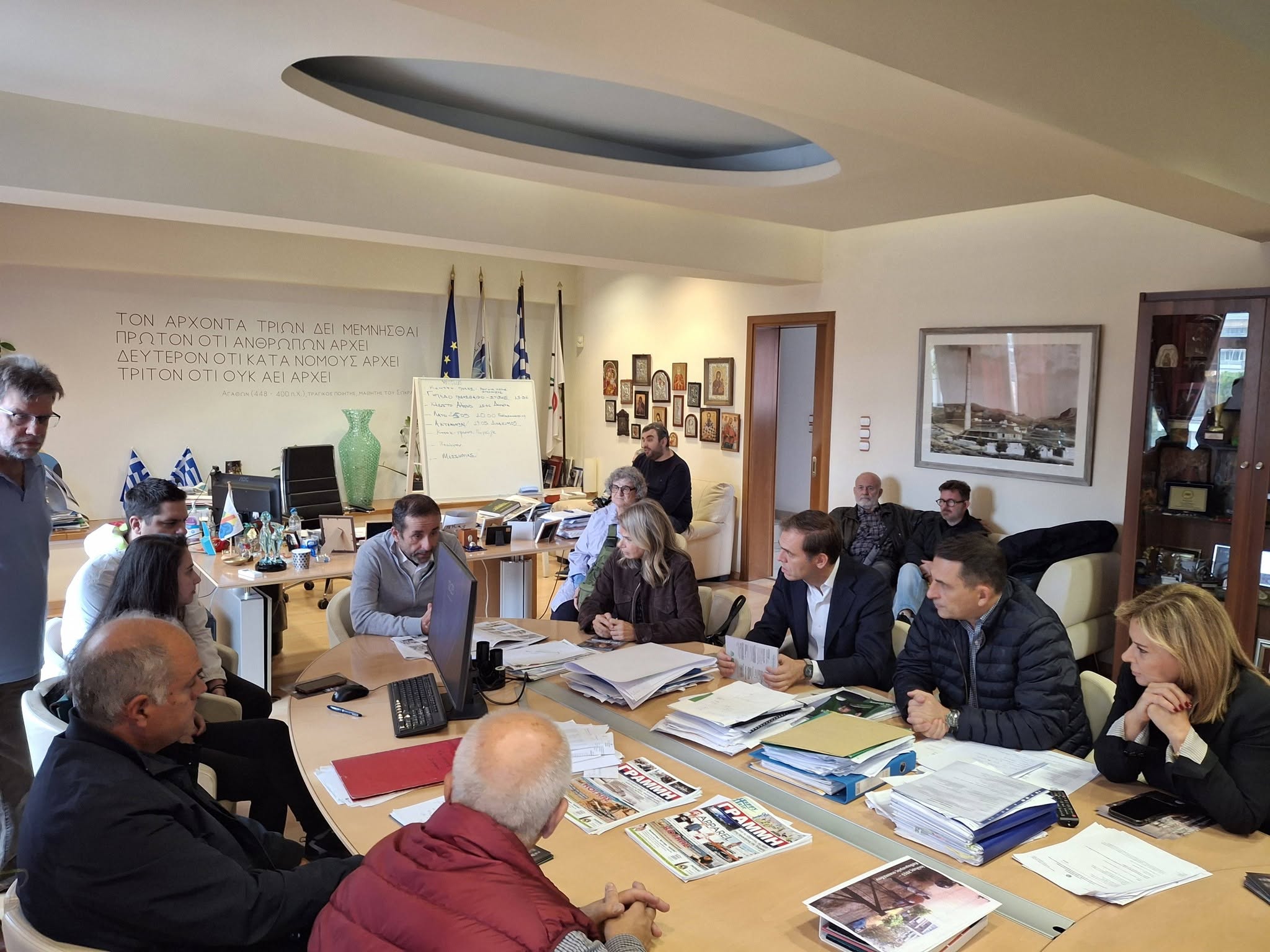 Περιοδεία πραγματοποίησε την Πέμπτη 15/10 το ΠΑΣΟΚ στο Γαλάτσι